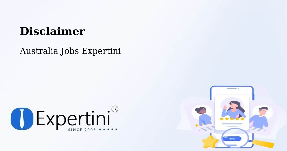 Disclaimer – Lowood - Australia Jobs Expertini
